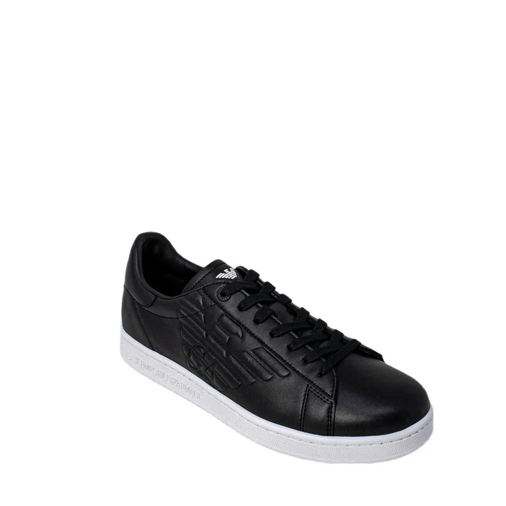 EA7 Emporio Armani Black And White Polyethylene Low Top Sneakers - Zeiniez