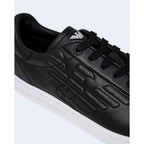 EA7 Emporio Armani Black And White Polyethylene Low Top Sneakers - Zeiniez
