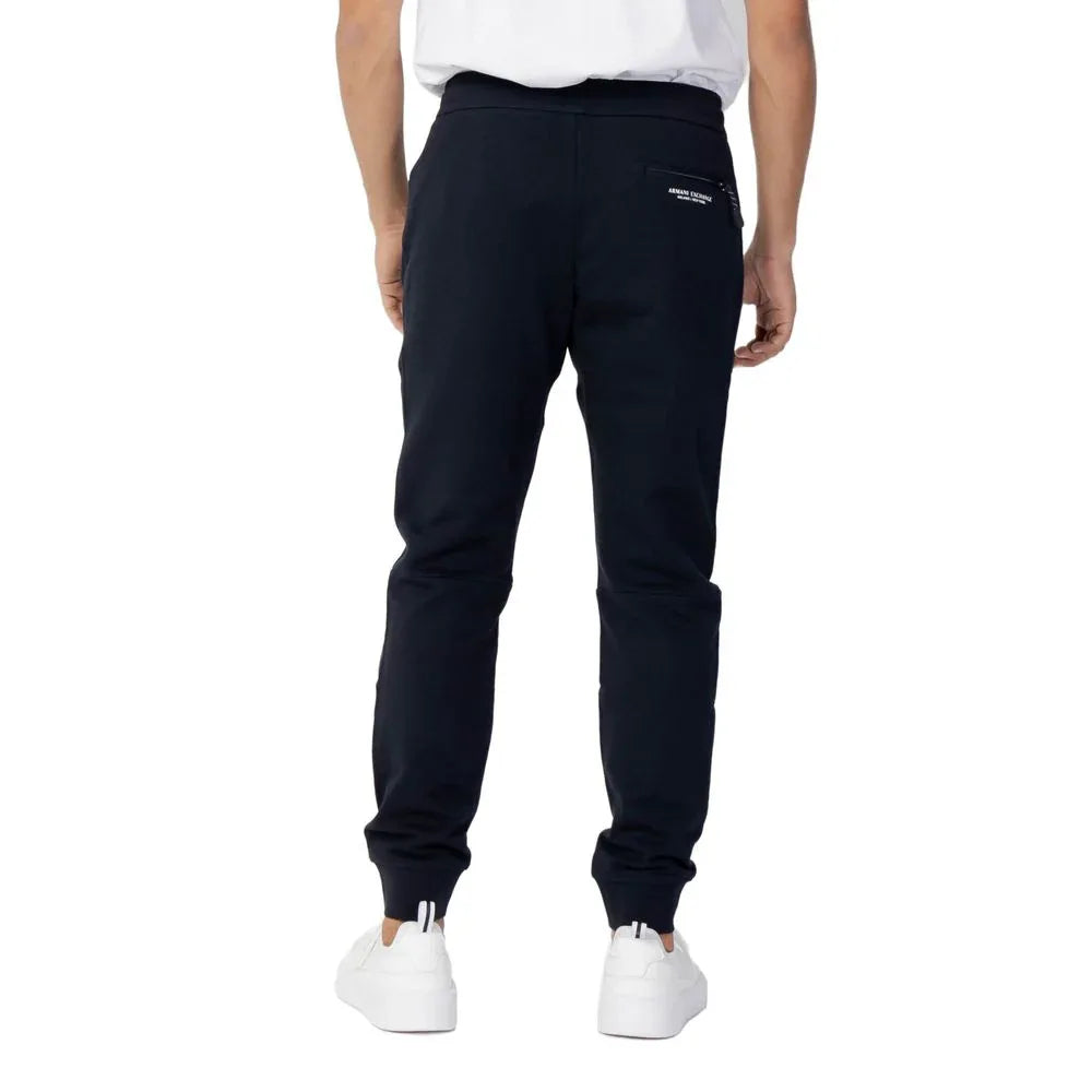 Armani Exchange Blue Cotton Joggers (Workout Pants) - Zeiniez
