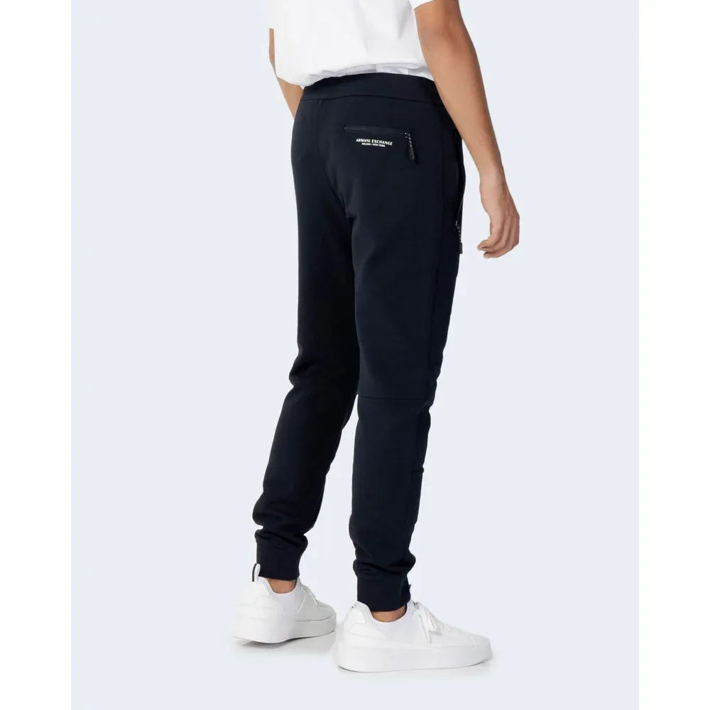 Armani Exchange Blue Cotton Joggers (Workout Pants) - Zeiniez