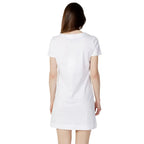 Love Moschino White Cotton Short Dress - Zeiniez