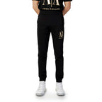 Armani Exchange Black Cotton Joggers (Workout Pants) - Zeiniez