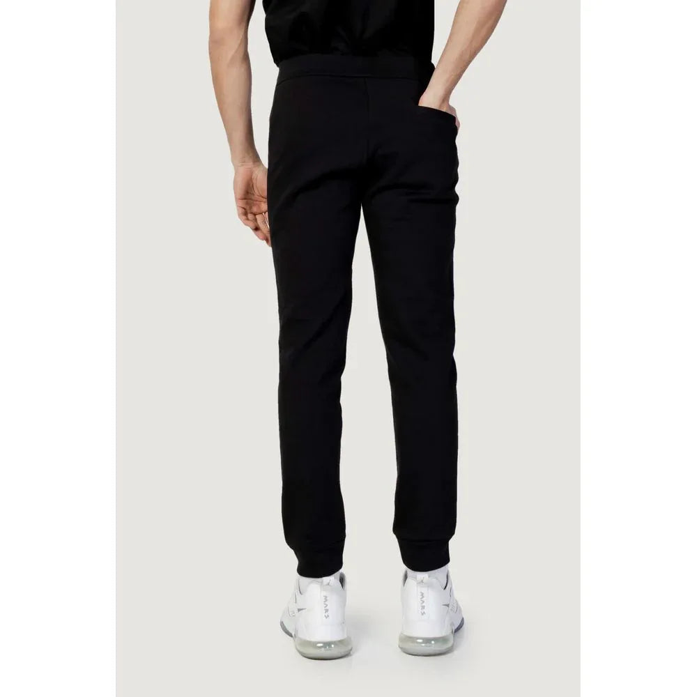 Armani Exchange Black Cotton Joggers (Workout Pants) - Zeiniez