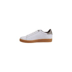 EA7 Emporio Armani Beige Leather Low Top Sneakers - Zeiniez