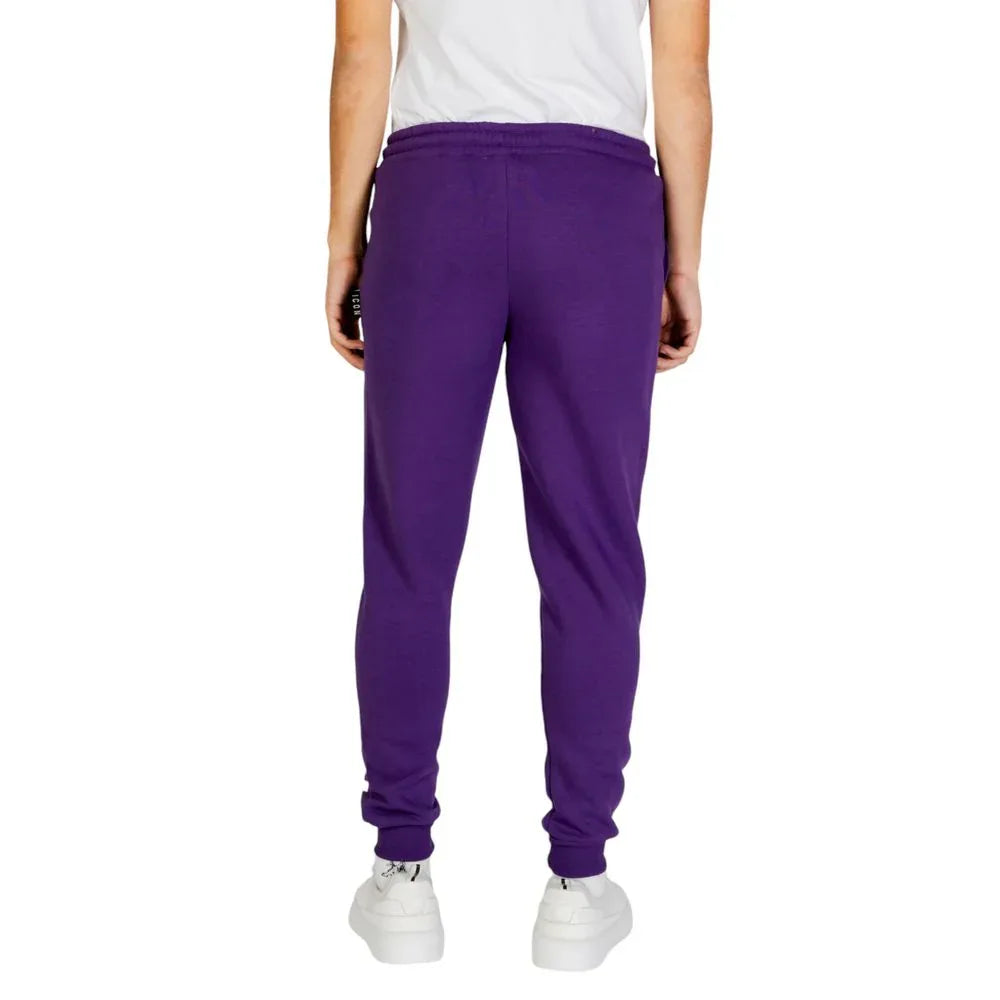 Icon Purple Cotton Joggers (Workout Pants) - Zeiniez