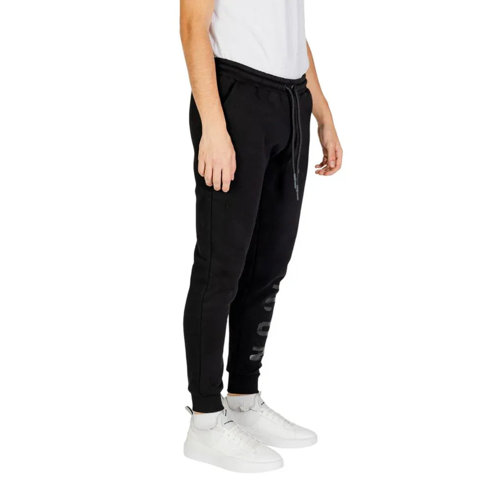 Icon Black Cotton Joggers (Workout Pants) - Zeiniez