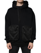 Dolce & Gabbana Black Hooded Pullover Men Sweatshirt Sweater - Zeiniez