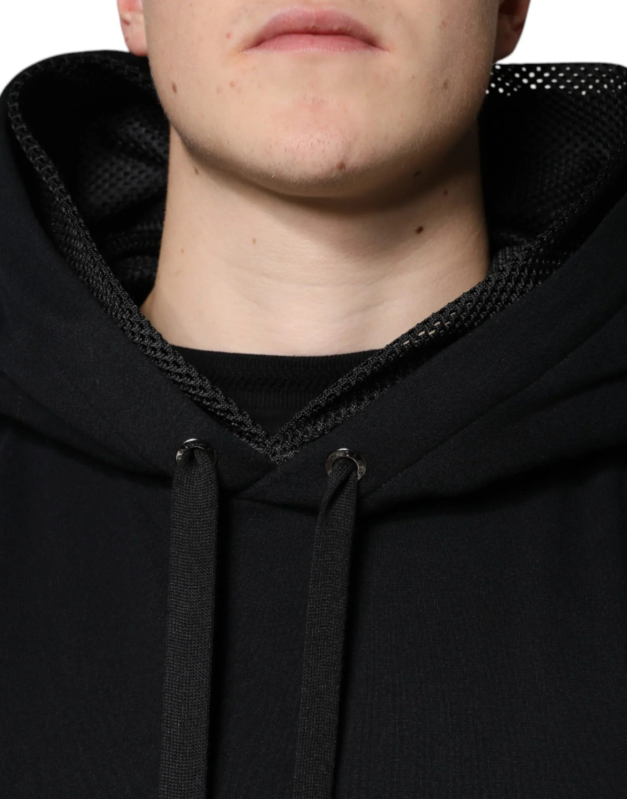 Dolce & Gabbana Black Hooded Pullover Men Sweatshirt Sweater - Zeiniez