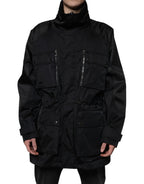 Dolce & Gabbana Black Nylon Winter Men Parka Coat Jacket - Zeiniez