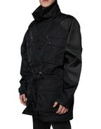 Dolce & Gabbana Black Nylon Winter Men Parka Coat Jacket - Zeiniez