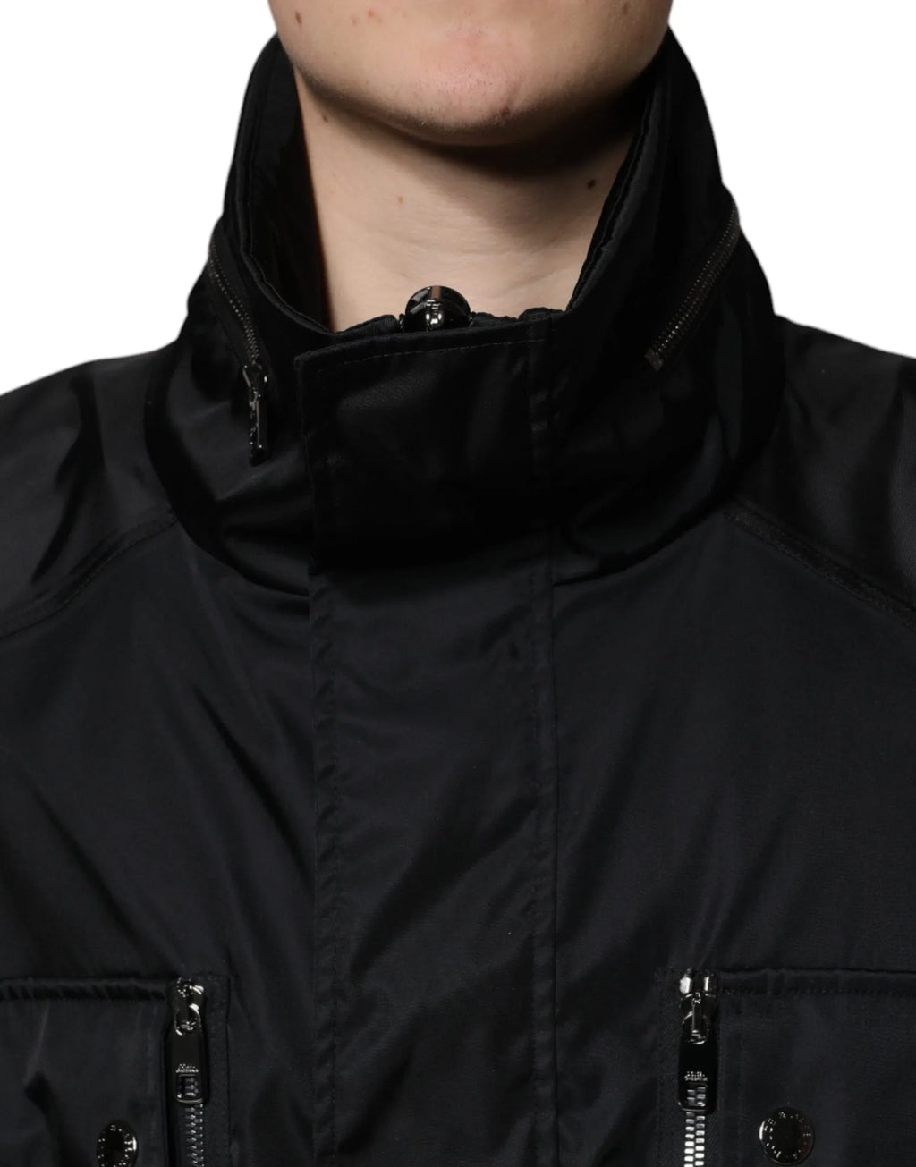 Dolce & Gabbana Black Nylon Winter Men Parka Coat Jacket - Zeiniez