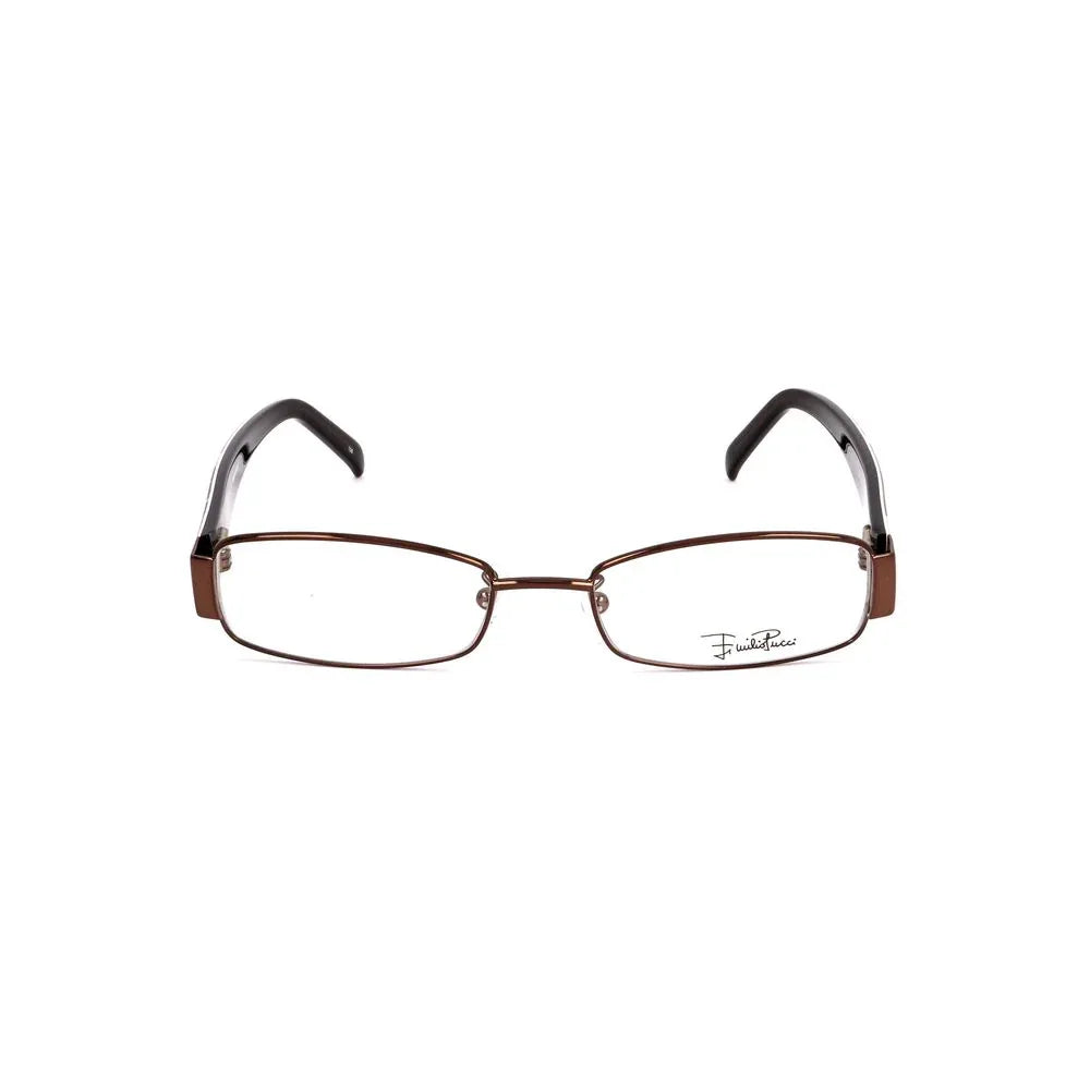 Emilio Pucci Brown Metal Glasses (Frames) - Zeiniez