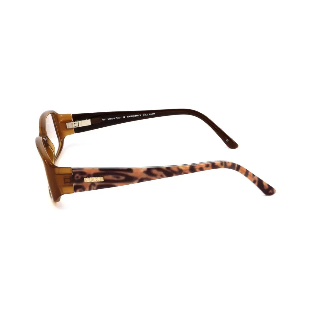 Emilio Pucci Brown Plastic Glasses (Frames) - Zeiniez