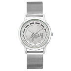 Juicy Couture Silver Stainless Steel Dress Watch