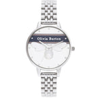 Olivia Burton Silver Stainless Steel Dress Watch - Zeiniez