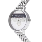 Olivia Burton Silver Stainless Steel Dress Watch - Zeiniez