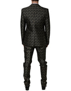 Dolce & Gabbana Black Stars Jacquard SICILIA 2 Piece Suit - Zeiniez