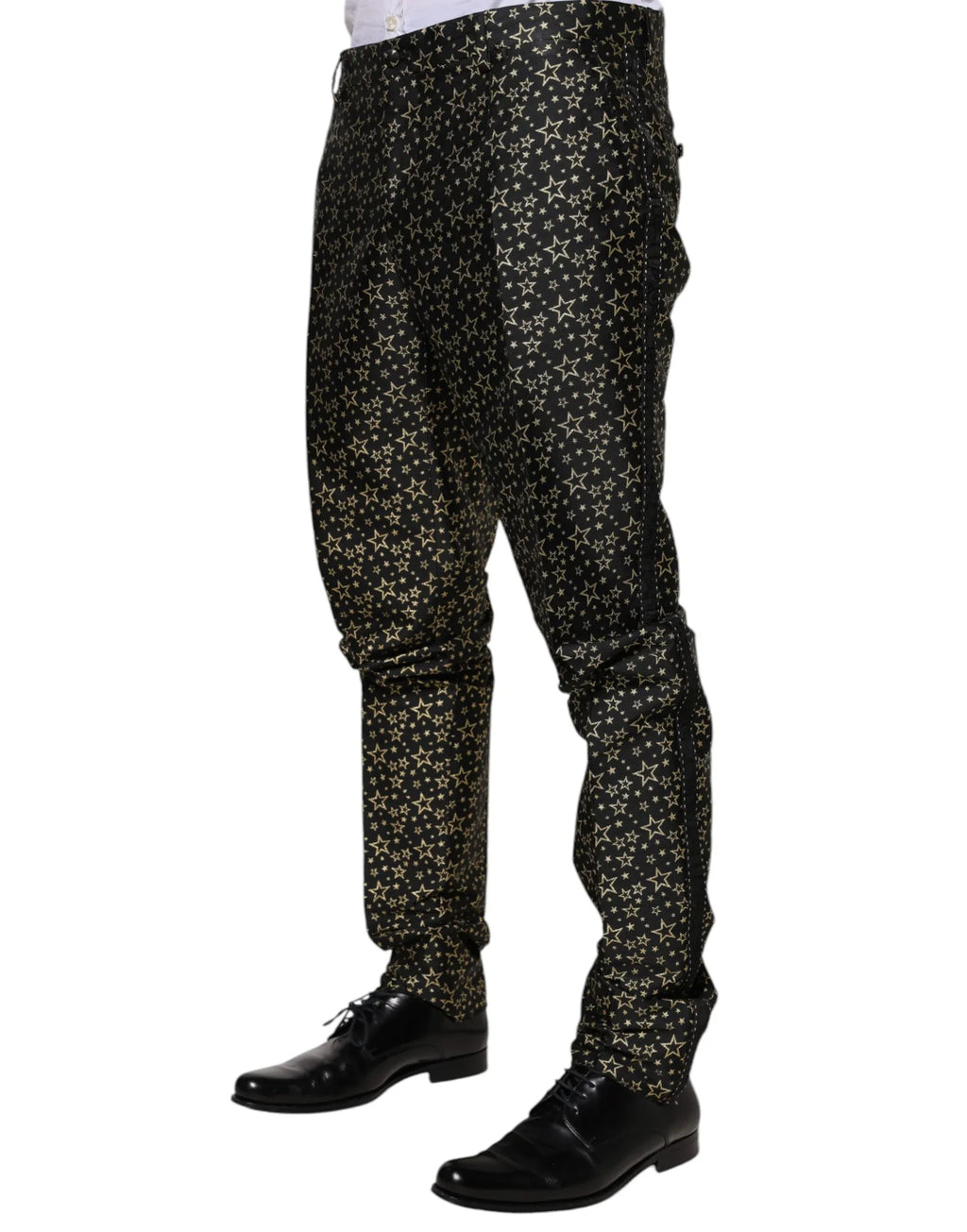 Dolce & Gabbana Black Stars Jacquard SICILIA 2 Piece Suit - Zeiniez