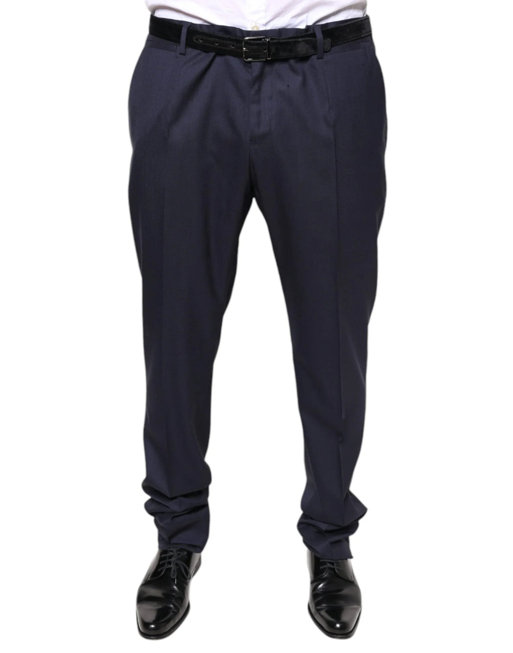 Dolce & Gabbana Blue Wool Skinny Formal Dress Pants - Zeiniez