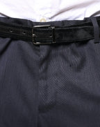 Dolce & Gabbana Blue Wool Skinny Formal Dress Pants - Zeiniez