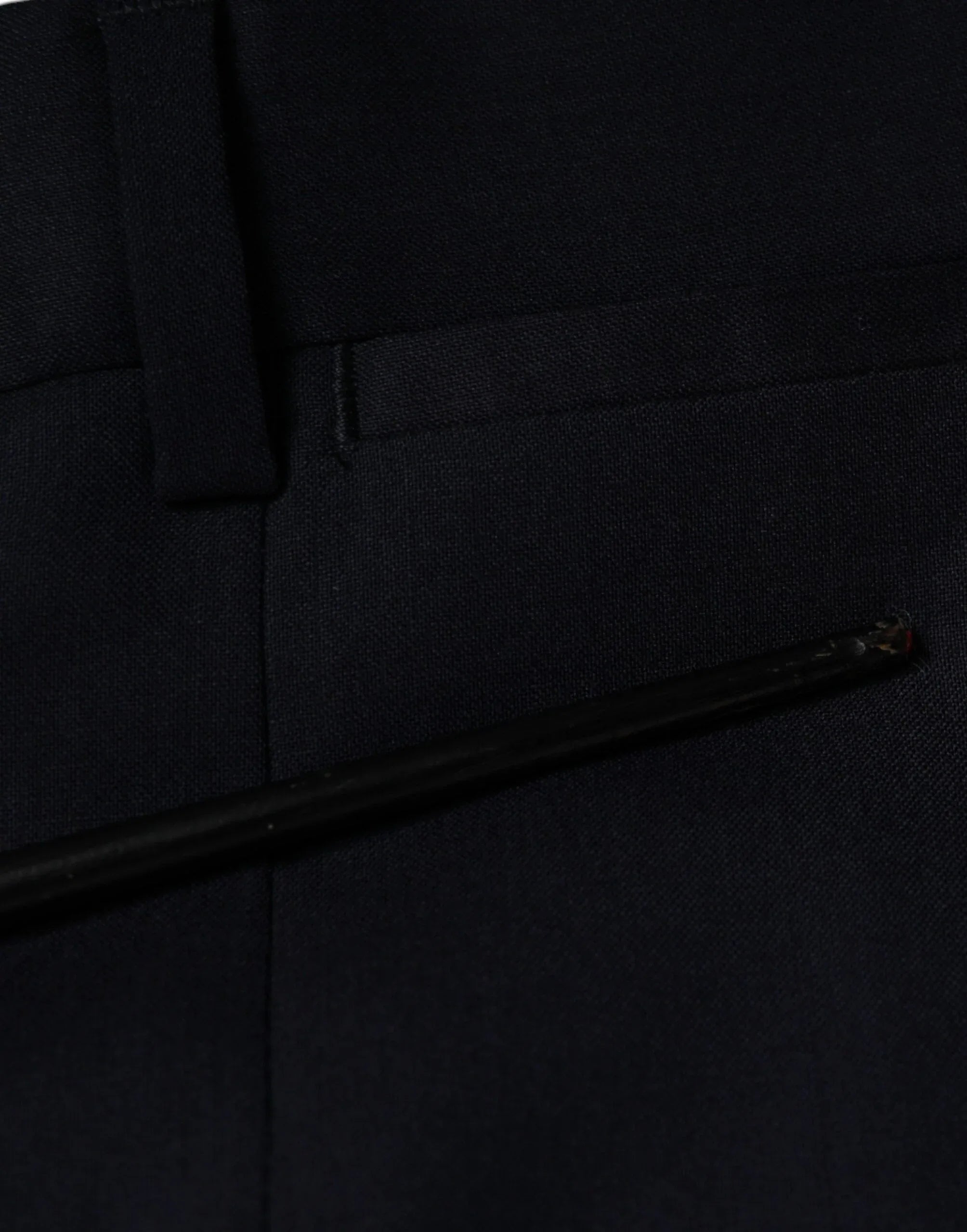 Dolce & Gabbana Blue Wool Skinny Formal Dress Pants - Zeiniez