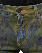 Dolce & Gabbana Blue Cotton Dye Slim Fit Men Denim Jeans - Zeiniez