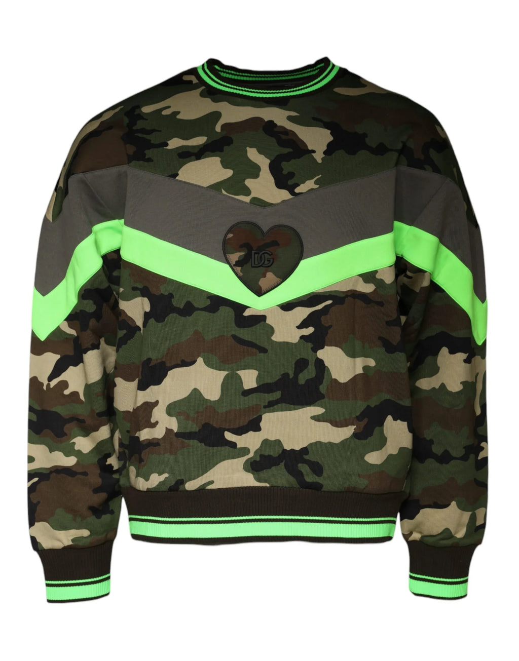 Dolce & Gabbana Multicolor Camouflage Sweatshirt Sweater - Zeiniez