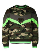 Dolce & Gabbana Multicolor Camouflage Sweatshirt Sweater - Zeiniez