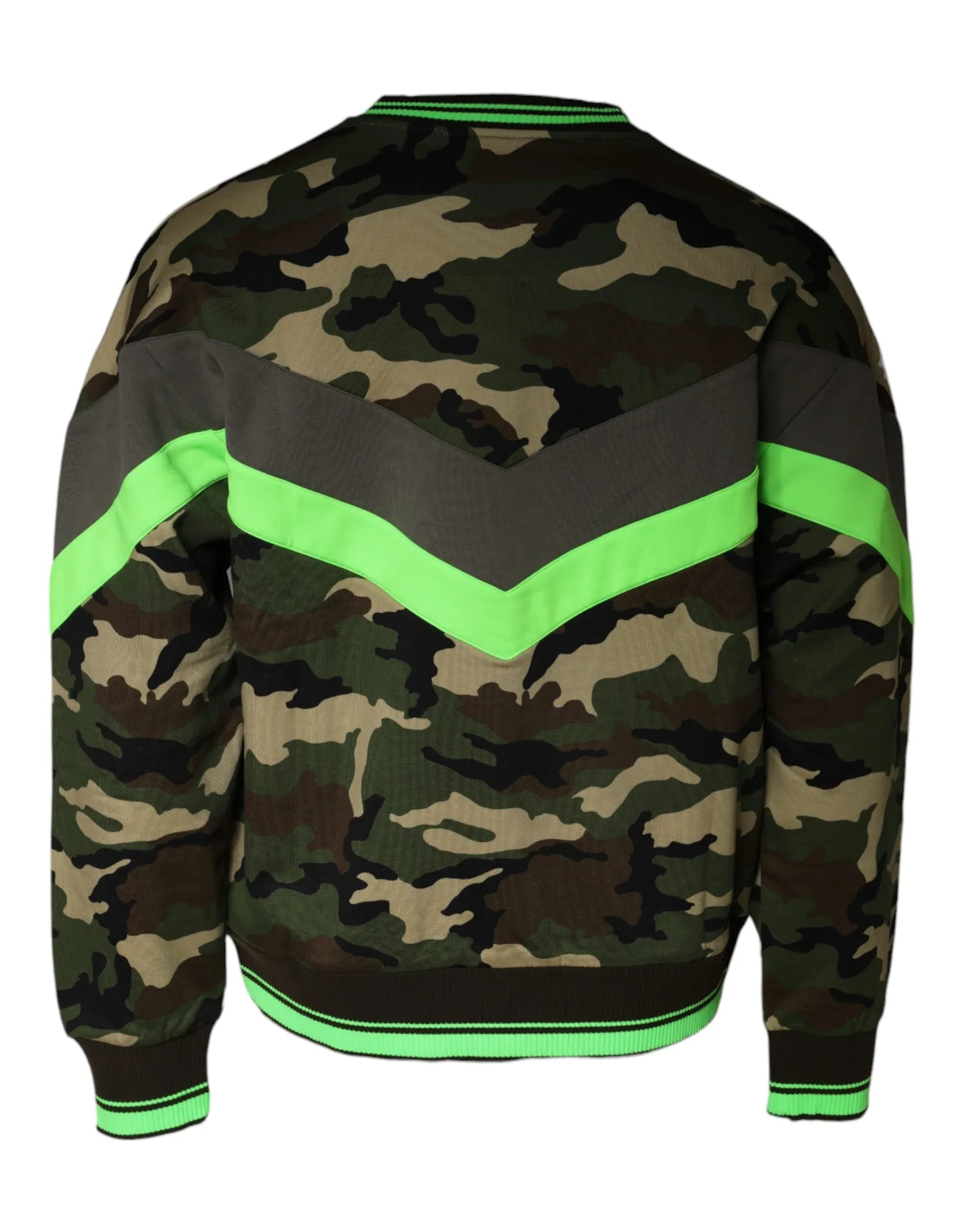Dolce & Gabbana Multicolor Camouflage Sweatshirt Sweater - Zeiniez
