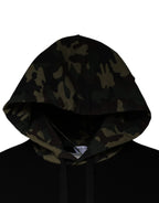 Dolce & Gabbana Black Camouflage Hooded Sweatshirt Sweater - Zeiniez