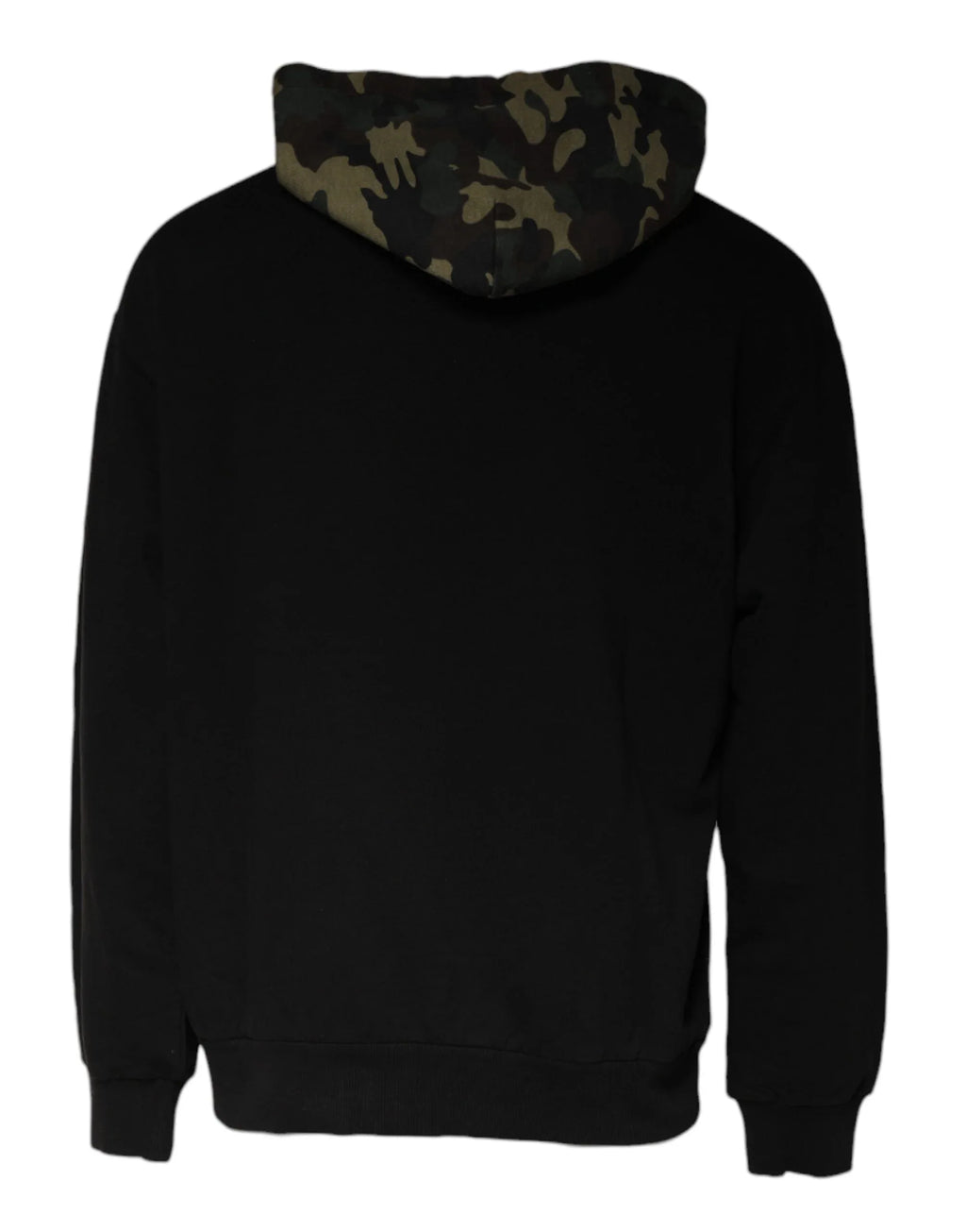 Dolce & Gabbana Black Camouflage Hooded Sweatshirt Sweater - Zeiniez