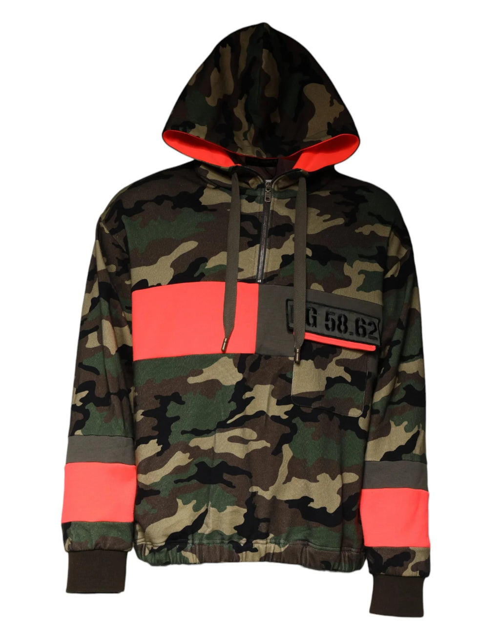 Dolce & Gabbana Multicolor Camouflage Hooded Men Sweatshirt Sweater - Zeiniez