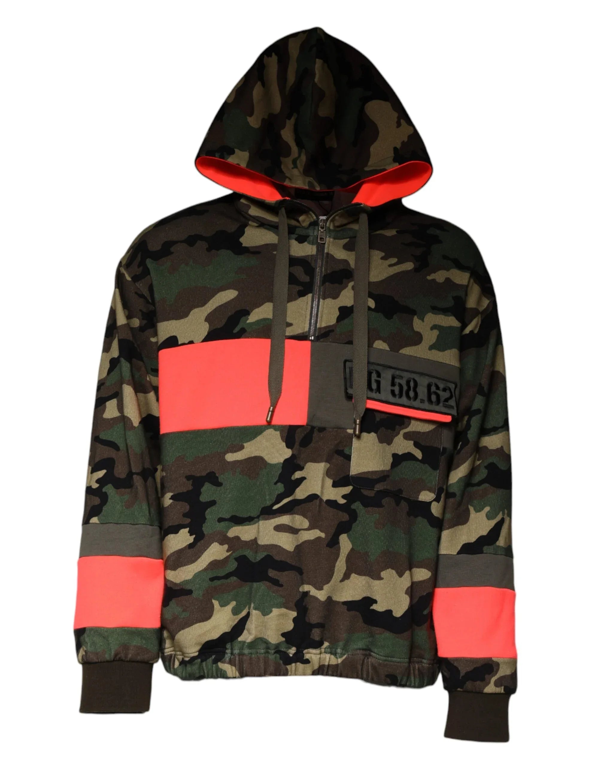 Dolce & Gabbana Multicolor Camouflage Hooded Men Sweatshirt Sweater - Zeiniez