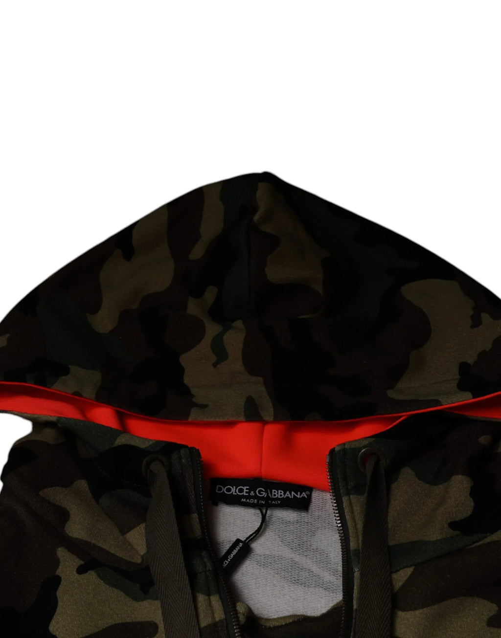 Dolce & Gabbana Multicolor Camouflage Hooded Men Sweatshirt Sweater - Zeiniez