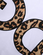 Dolce & Gabbana White DG Logo Cotton Shorts Sleeves T-shirt - Zeiniez