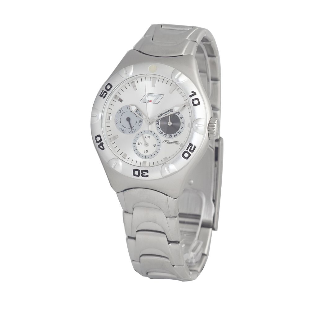 Chronotech Silver Stainless Steel Dress Watch