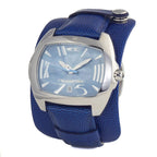 Chronotech Blue Leather Dress Watch