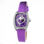Chronotech Purple Leather Dress Watch - Zeiniez