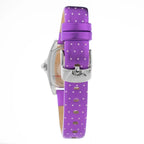 Chronotech Purple Leather Dress Watch - Zeiniez