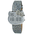 Chronotech Silver Leather Digital Watch - Zeiniez