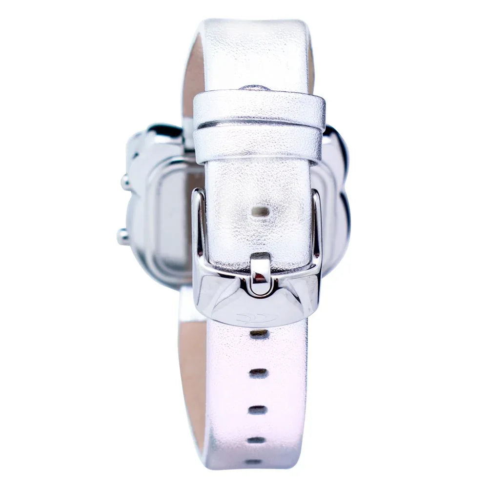 Chronotech Silver Leather Digital Watch - Zeiniez