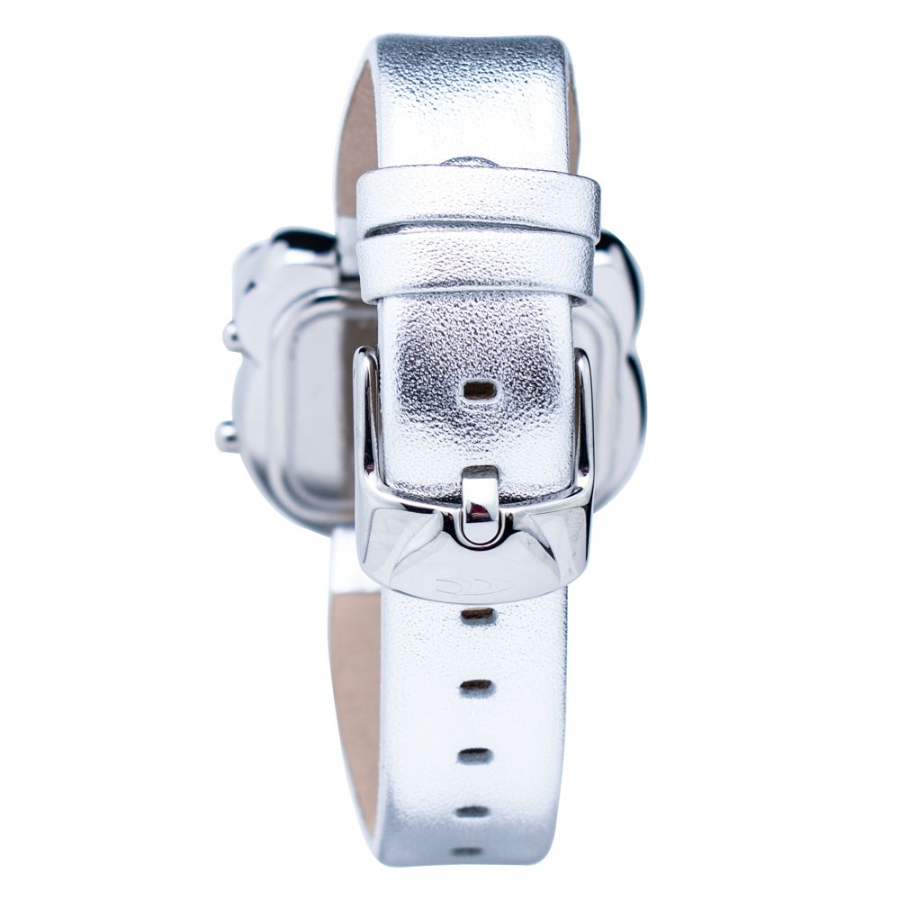 Chronotech Silver Leather Digital Watch - Zeiniez