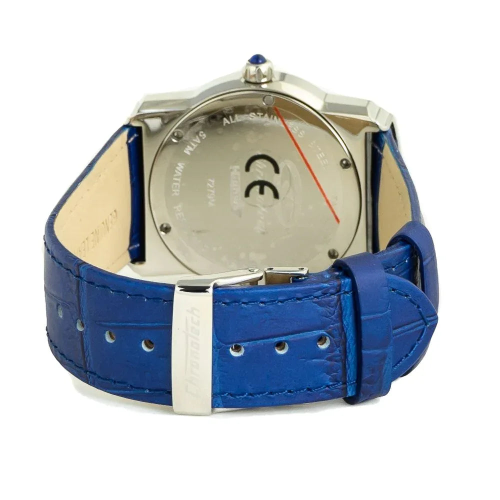 Chronotech Blue Leather Dress Watch - Zeiniez
