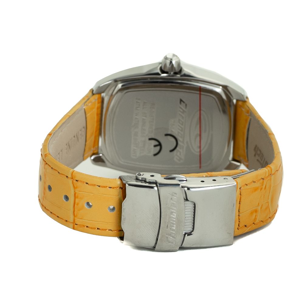 Chronotech Orange Leather Dress Watch - Zeiniez
