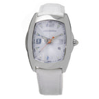 Chronotech White Leather Dress Watch