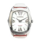 Chronotech Orange Leather Dress Watch