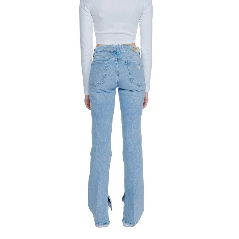 Guess Light Blue Cotton Mom Jeans - Zeiniez
