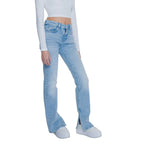 Guess Light Blue Cotton Mom Jeans - Zeiniez