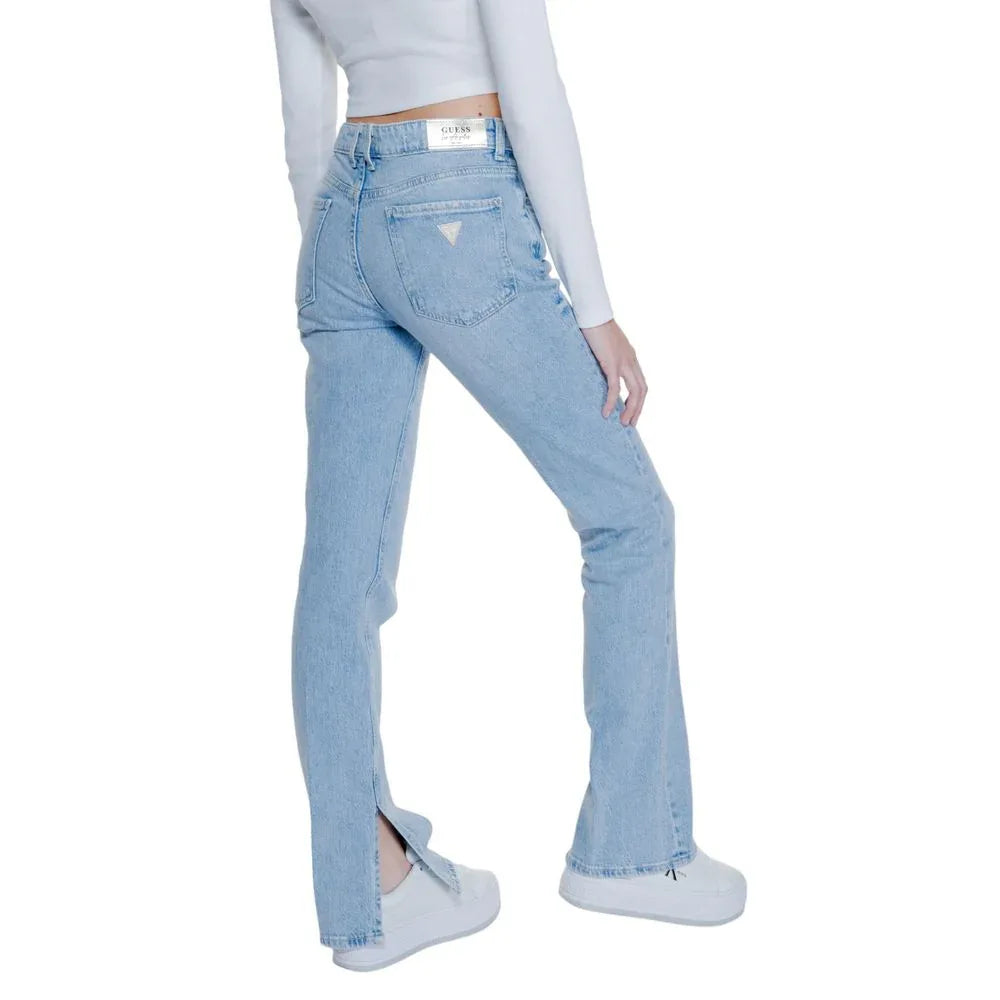 Guess Light Blue Cotton Mom Jeans - Zeiniez