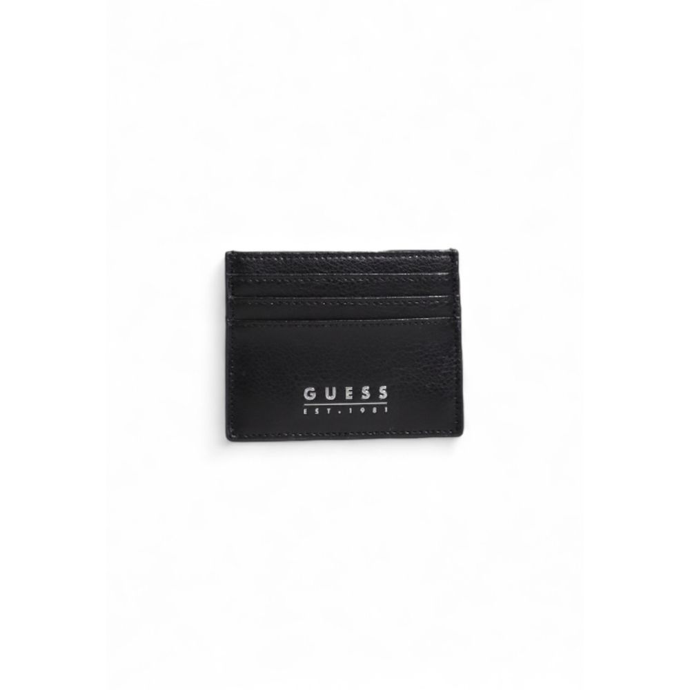 Guess Black Leather Cardholder - Zeiniez